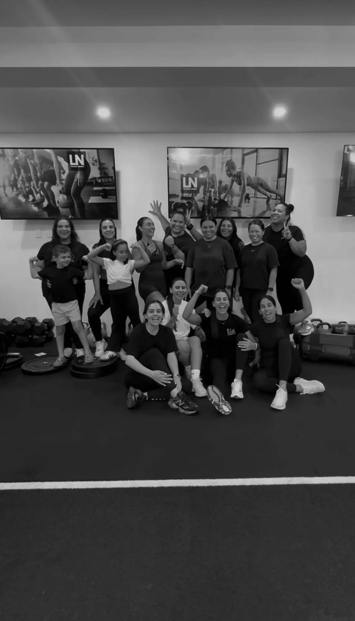 LNPT members gather for a group photo in the training studio.